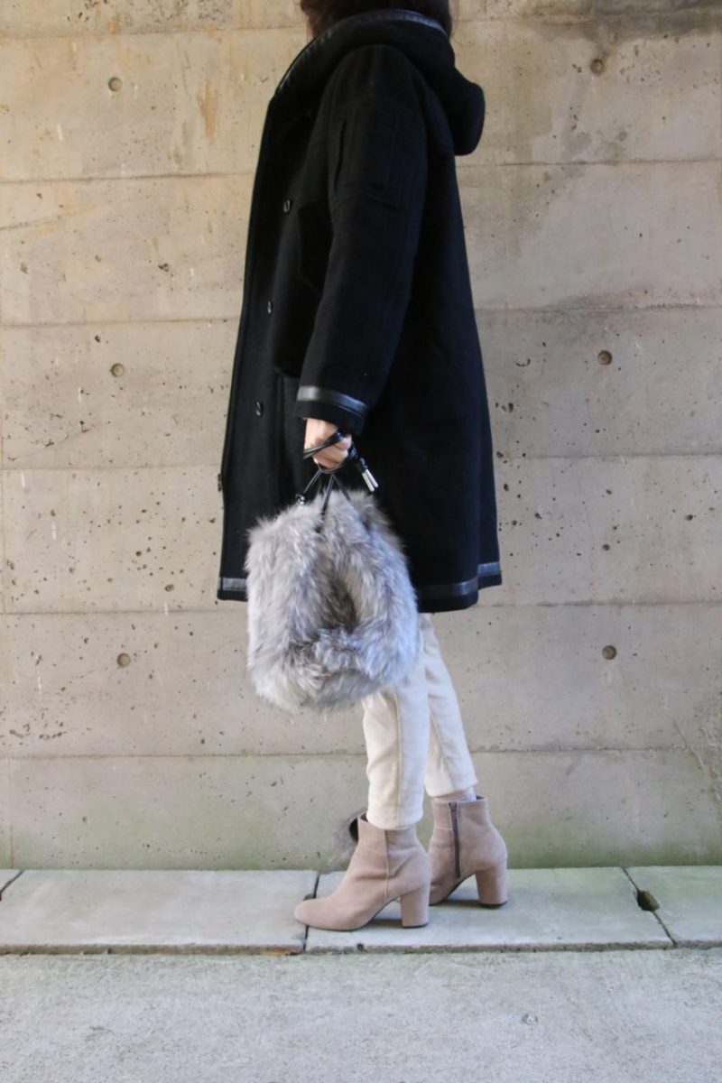 Mila Owen フーテッドコートコーディネート横