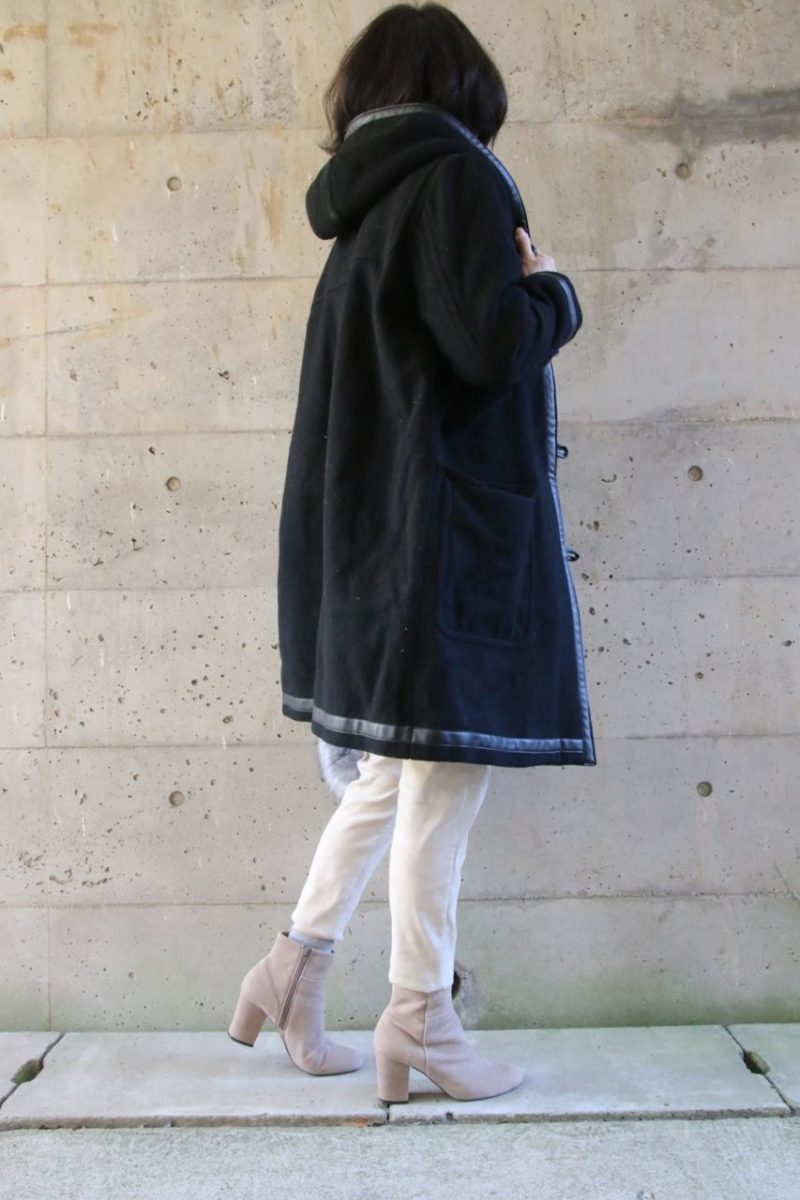 Mila Owen フーテッドコートコーディネート横