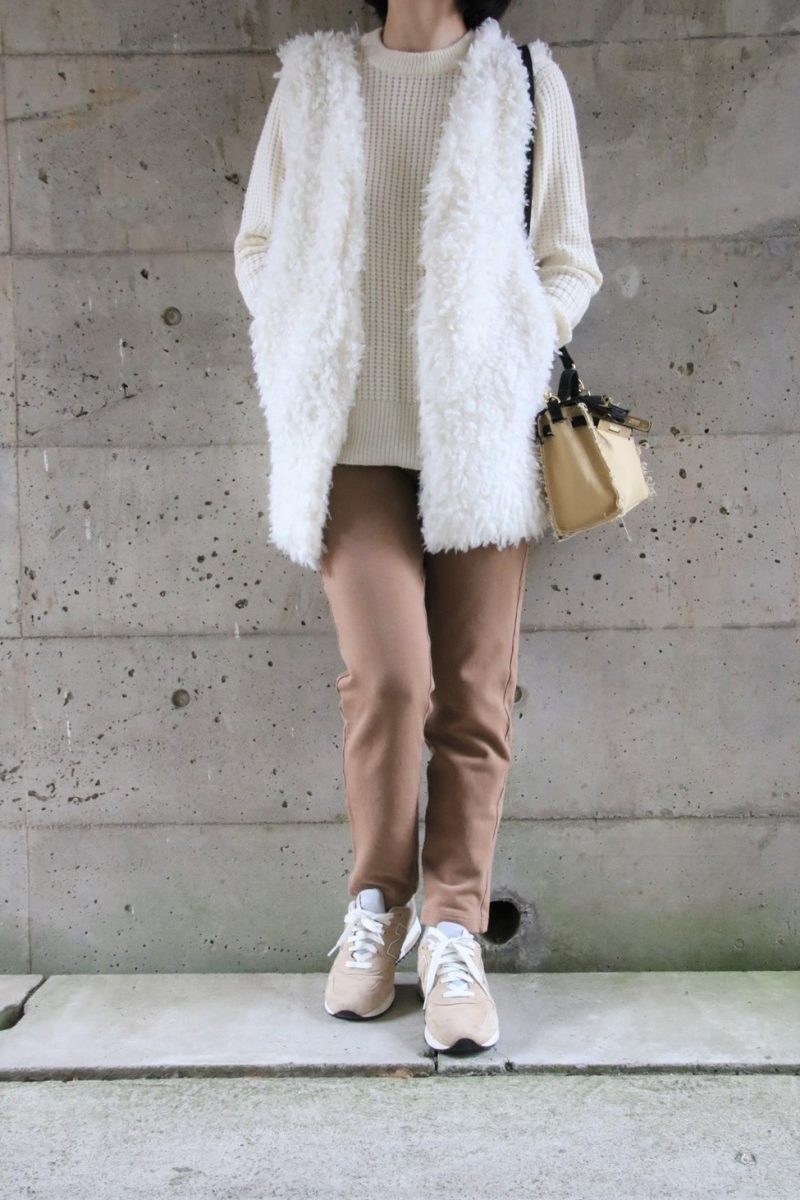 ジレ×スウェットデイリーコーデ2