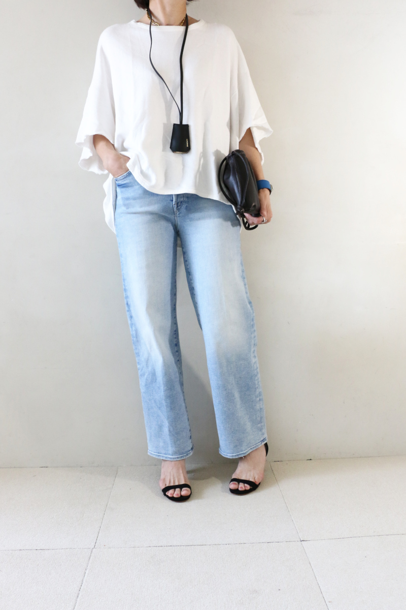 ライトスウェット×デニムコーデ4