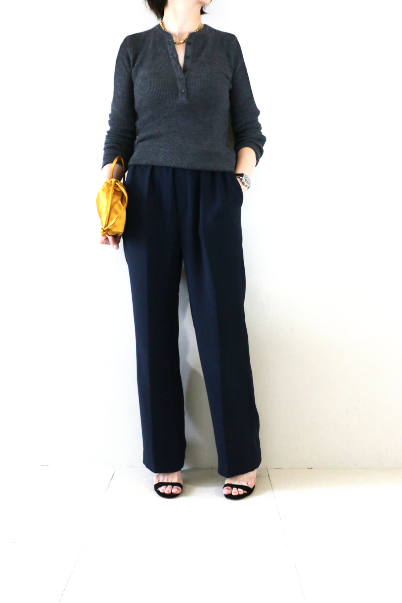 Deuxieme ClasseWOOLY THERMAL プルオーバー×ジョーセットパンツコーデアイチャッチ