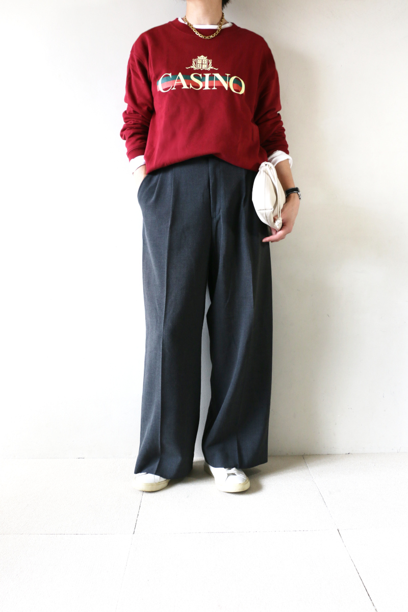 CASINO スウェット×ワイドパンツコーデアイキャッチ