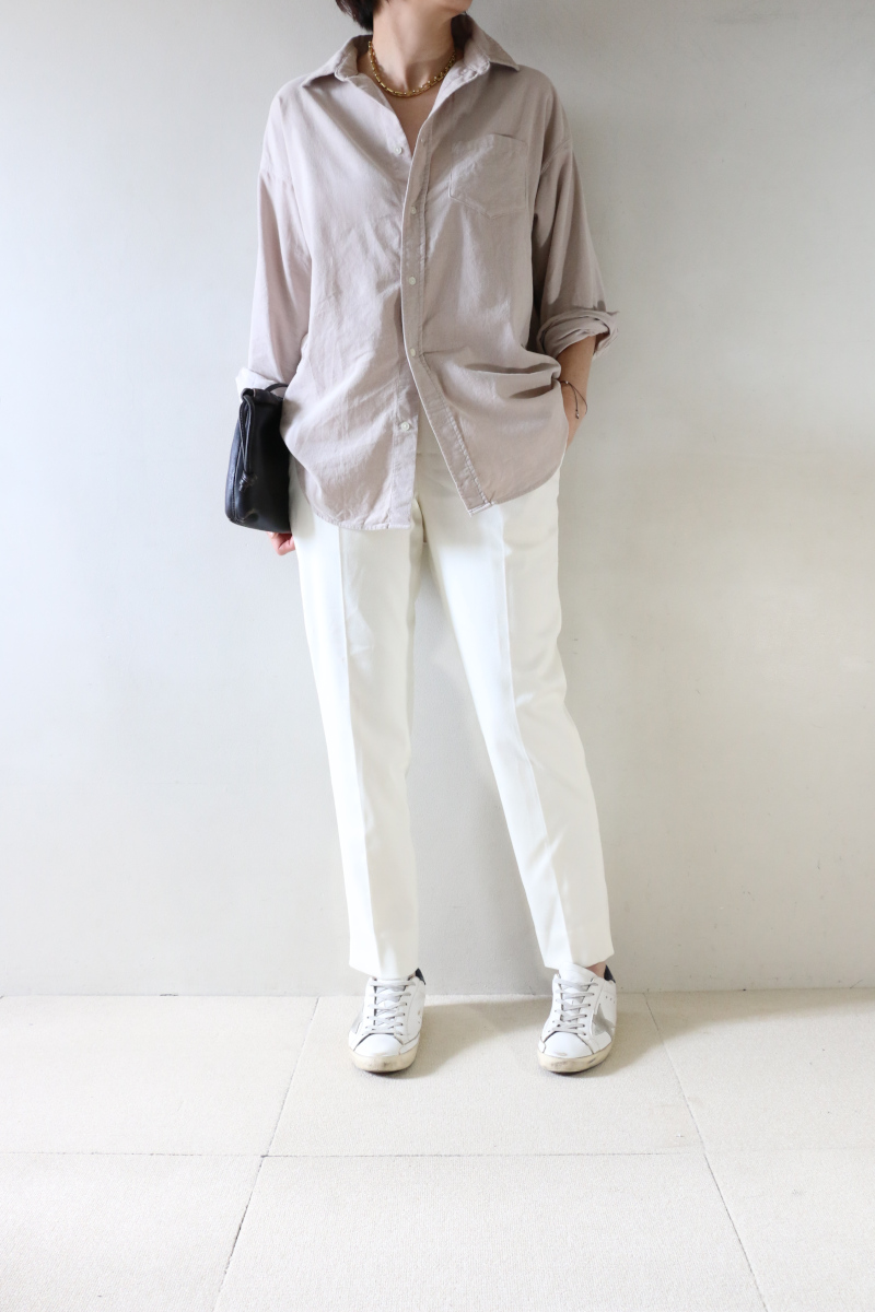 relumeコールシャツ×museパンツコーデ3