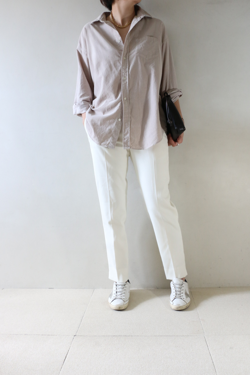 relumeコールシャツ×museパンツコーデ2