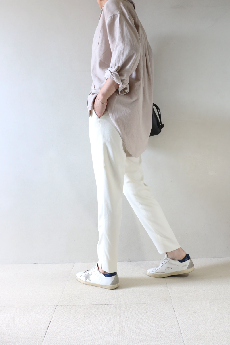 relumeコールシャツ×museパンツコーデ横3
