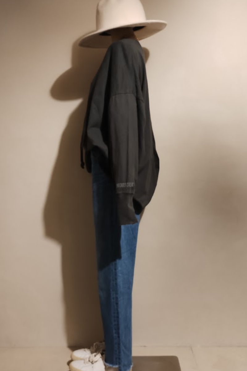 IENAカーディガン×AP STUDIOロングスリーブカットソーコーデ11