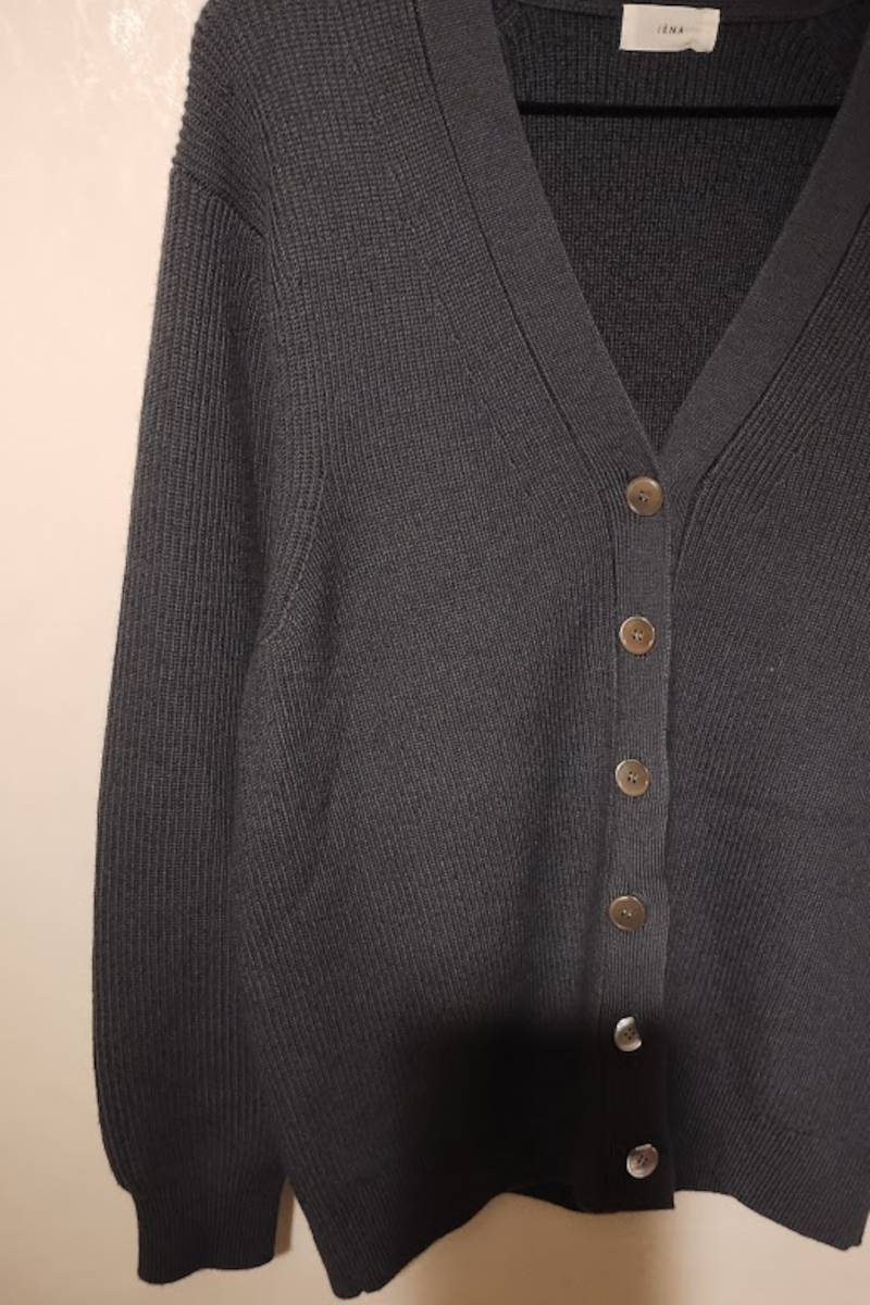 IENAカーディガン×AP STUDIOロングスリーブカットソーコーデ16