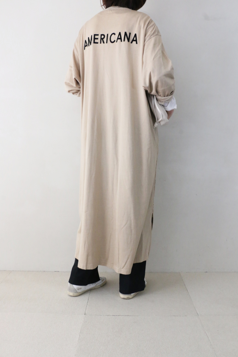 アメリカーナジップワンピース後ろ