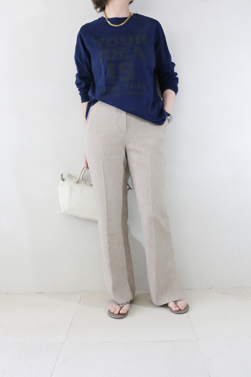 ネイビーロンTワンツーコーデアイキャッチ