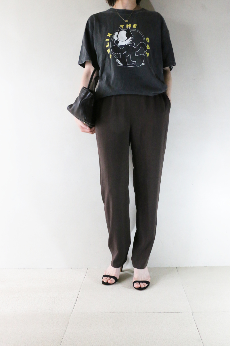GOOD ROCK SPEED FELIX プリントTシャツ×Deuxieme Classeテーパードコーデ2